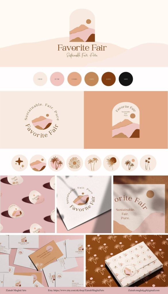 Ejemplo de brand board Ejemplo de brand board