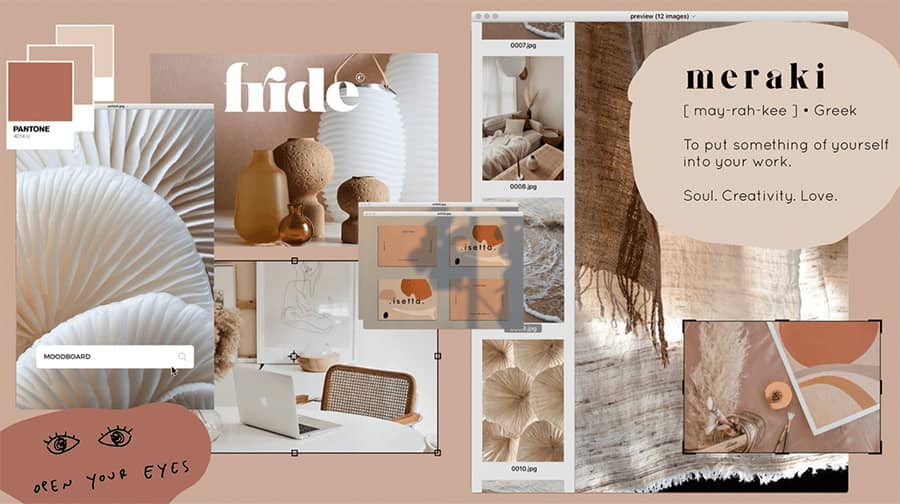 moodboard conceptos diseño grafico
