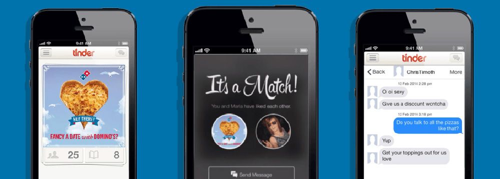 ejemplo tinder ads dominos pizza ejemplo tinder ads dominos pizza