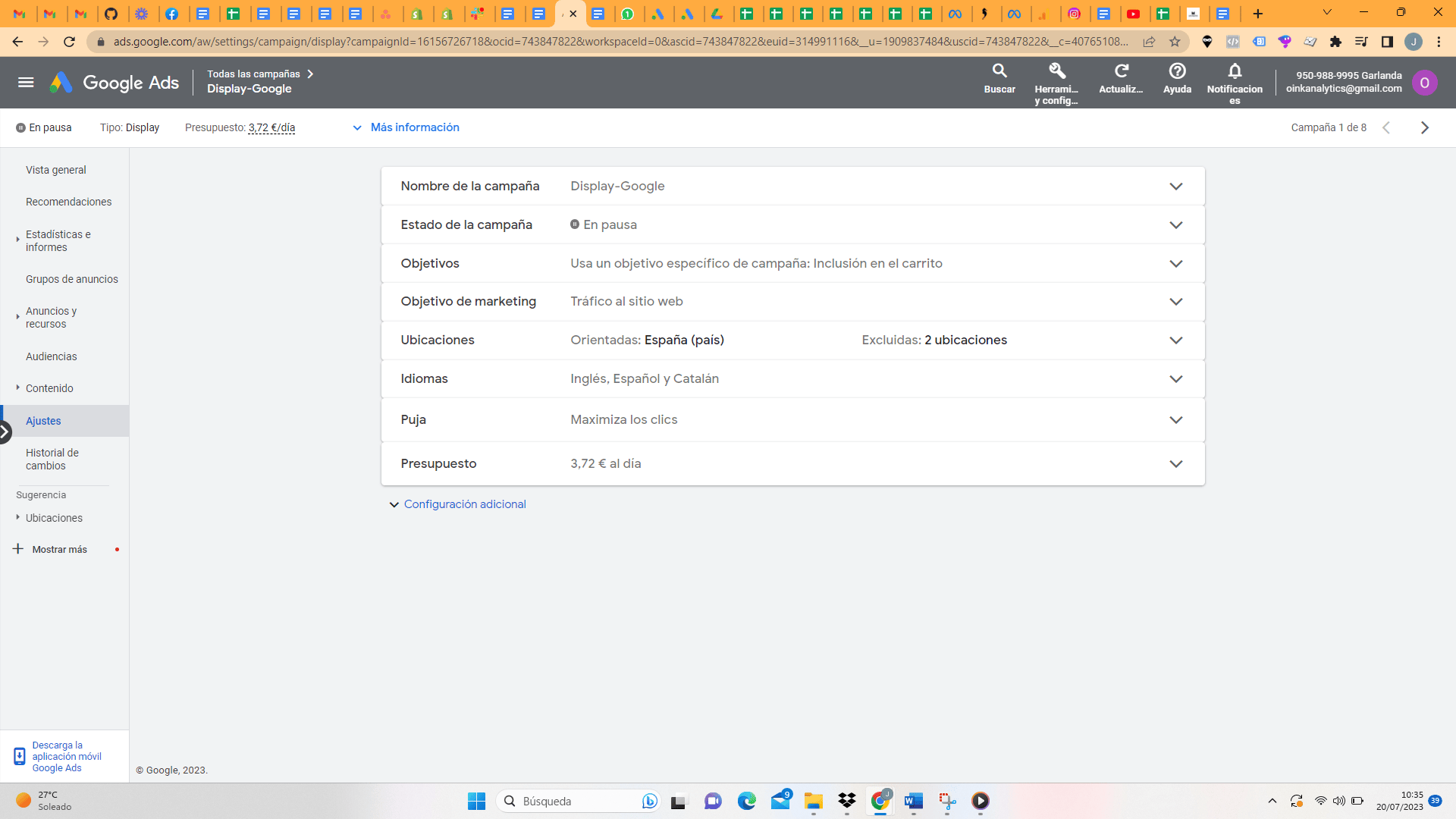 configuracion adicional g ads configuracion adicional g ads