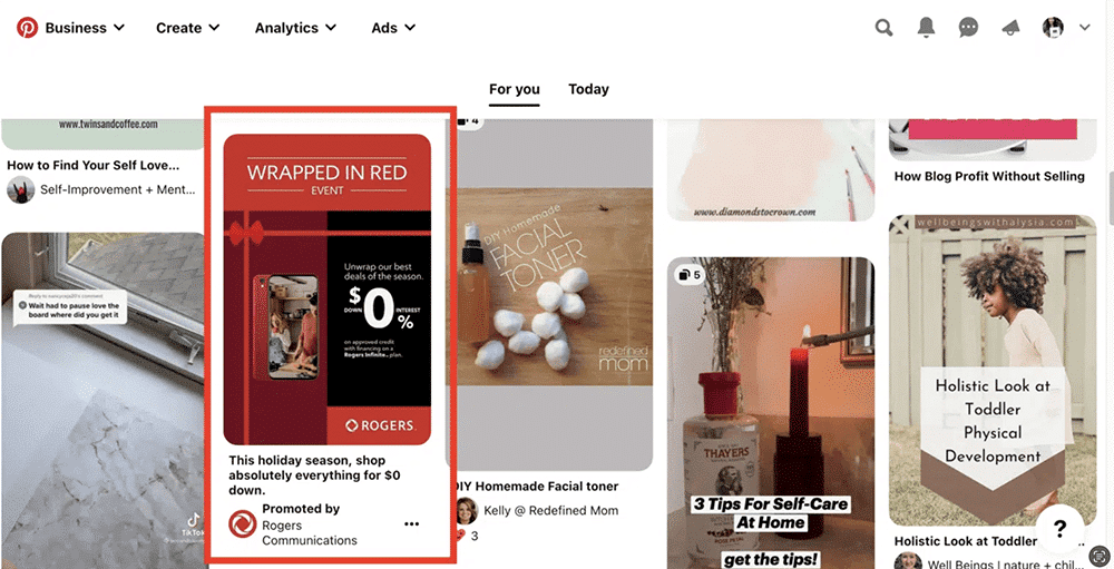 pines promocionados pinterest ads