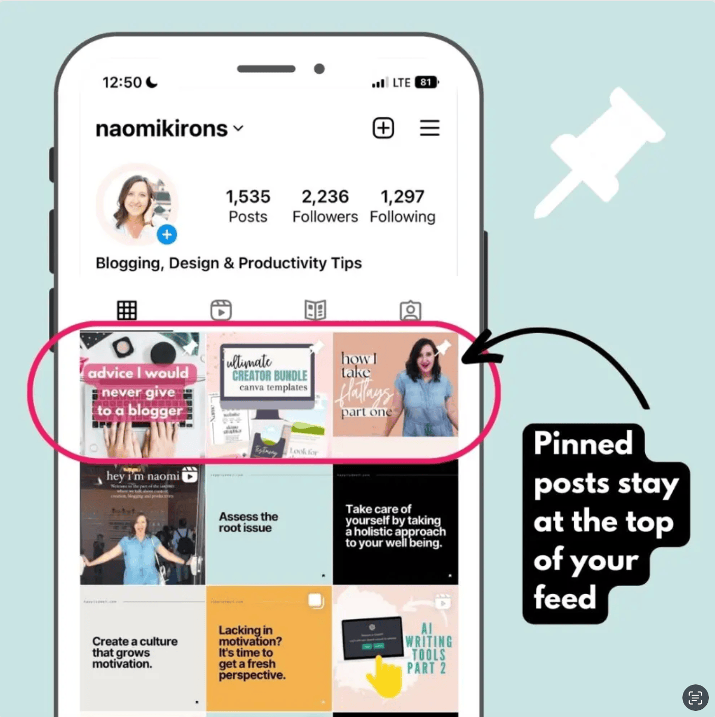 que son los posts fijados en instagram