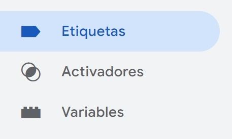 etiquetas variables y activadores