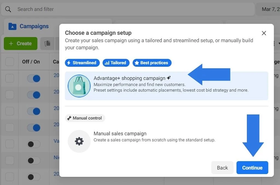 paso a paso 1 campaña de Advantage+ Shopping en Meta paso a paso 1 campaña de Advantage+ Shopping en Meta