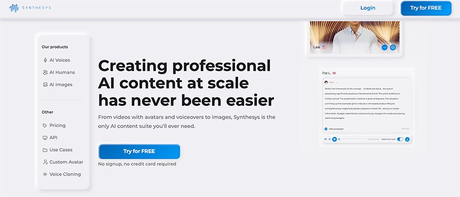 synthesys generador videos ia