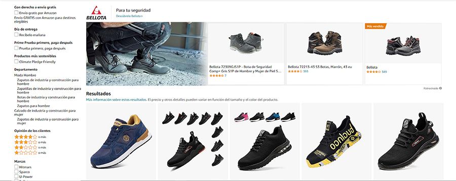 Ejemplo de anuncios Sponsored Brands de Amazon Ads