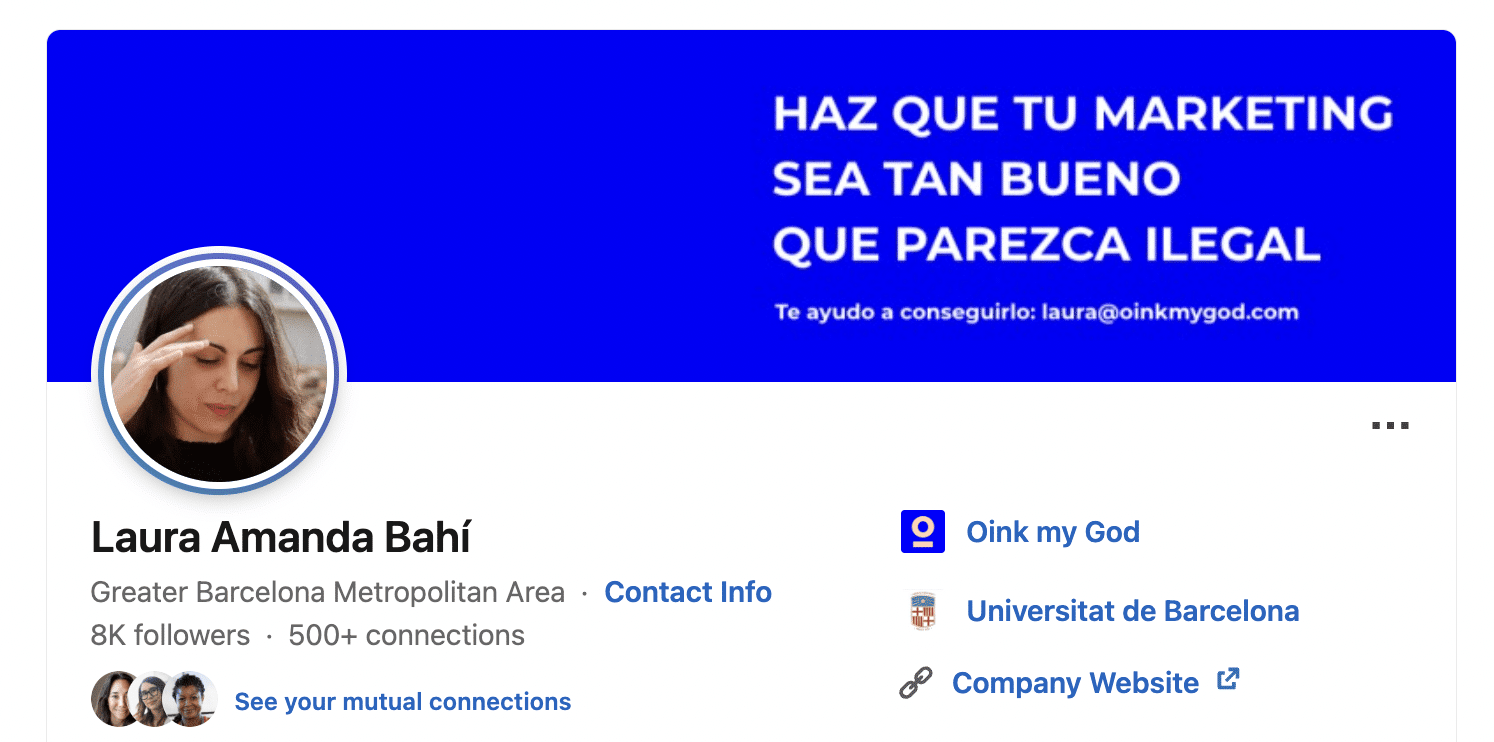 Optimización del perfil de LinkedIn