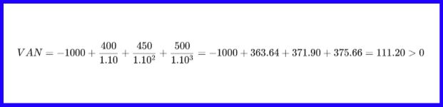 formula tir ejemplo 10%